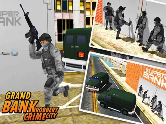 Изображение игры: Bank Robbery - crime city police shooting 3D free