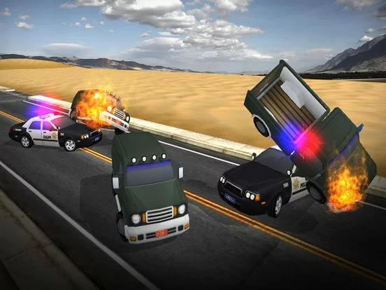 Изображение игры: Police chase Car driving 3D simulator free