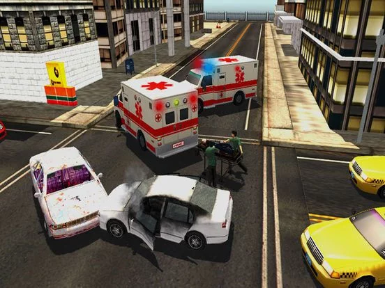 Изображение игры: Ambulance Simulator 2017 - 911 rescue driving 3D