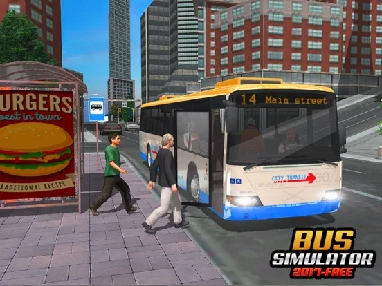 Изображение игры: bus simulator 2017 - city coach bus driving 3d