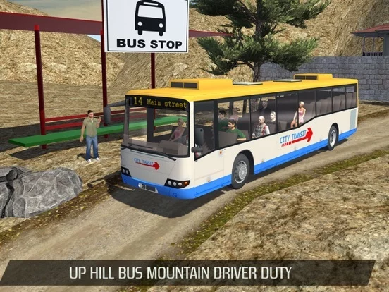 Изображение игры: Offroad driving bus 2017 - tourist bus parking