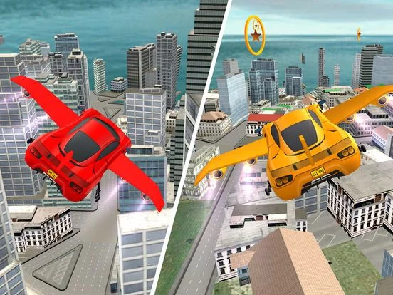 Изображение игры: Sports Flying car Flight-Aeroplane Simulator 2017