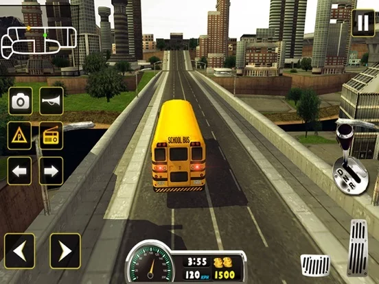 Изображение игры: School bus driving 2018