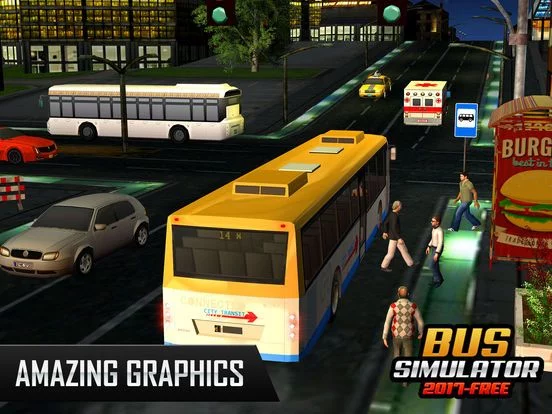 Изображение игры: bus simulator 2017 - city coach bus driving 3d