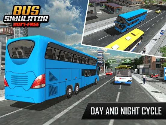 Изображение игры: bus simulator 2017 - city coach bus driving 3d