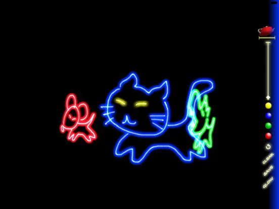 Изображение игры: 3D Glow Doodle iP3 for iPad