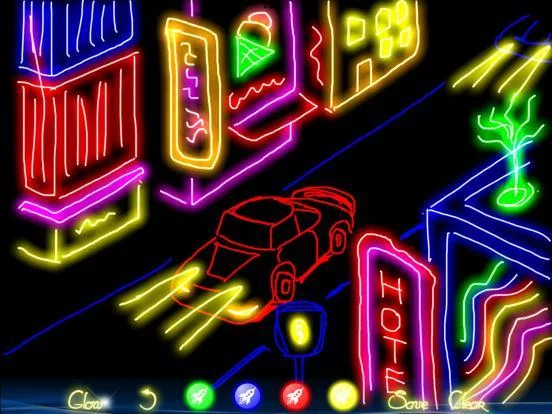 Изображение игры: Glow Doodle 2