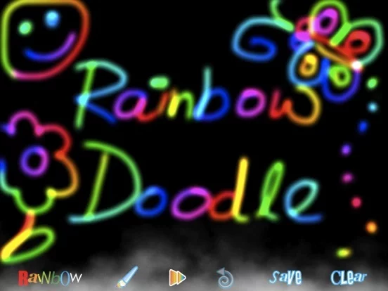 Изображение игры: RainbowDoodle - Animated rainbow glow effect