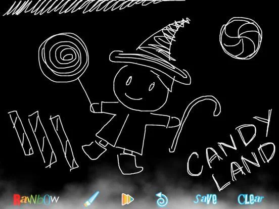 Изображение игры: RainbowDoodle - Animated rainbow glow effect
