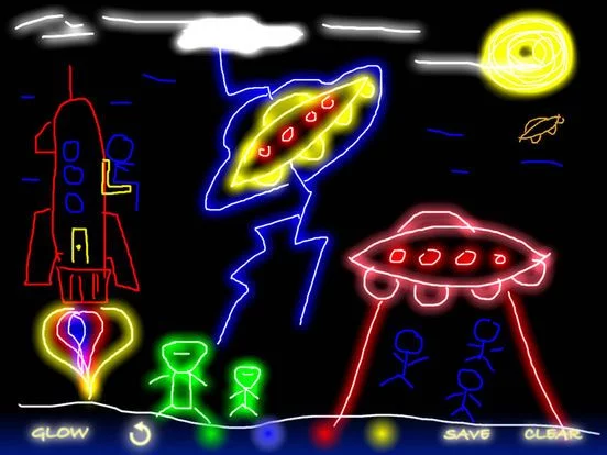 Изображение игры: Glow Doodle