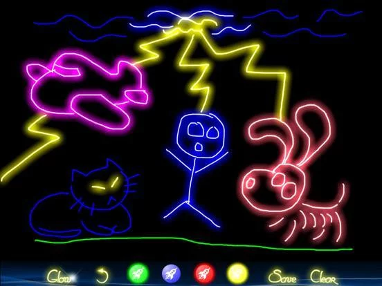Изображение игры: Glow Doodle 2