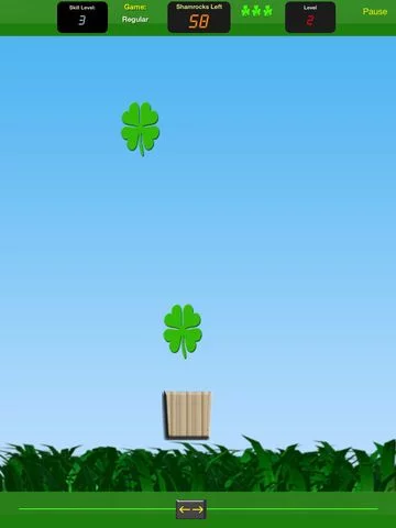Изображение игры: Falling Shamrocks