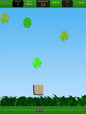 Изображение игры: Falling Shamrocks