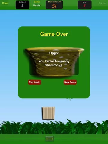 Изображение игры: Falling Shamrocks