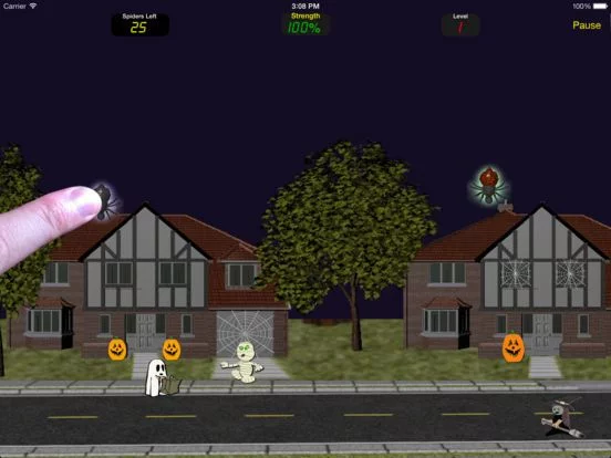 Изображение игры: Halloween Spiders