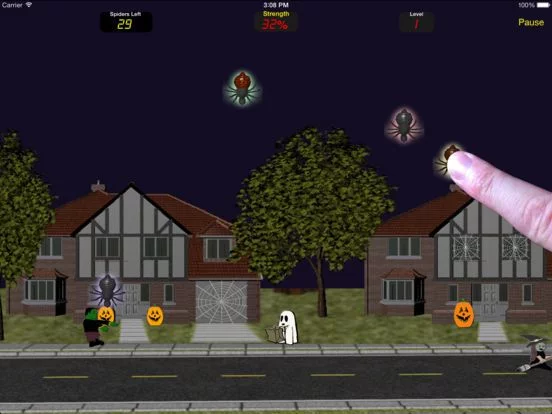 Изображение игры: Halloween Spiders