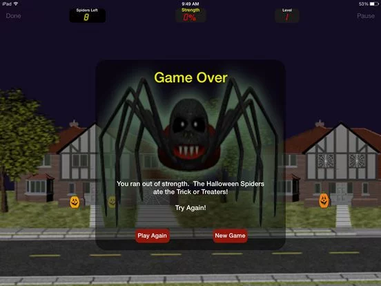 Изображение игры: Halloween Spiders