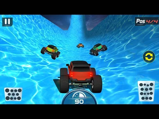 Изображение игры: Water Slide Monster Truck driving
