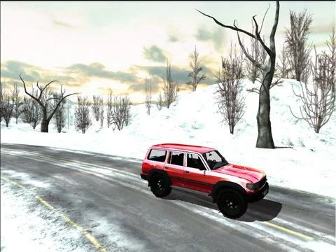 Изображение игры: Car Race Winter