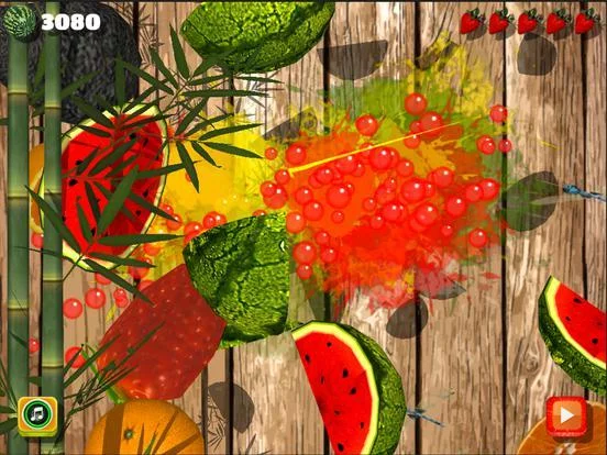 Изображение игры: Fruit Cut Game - fruit splash