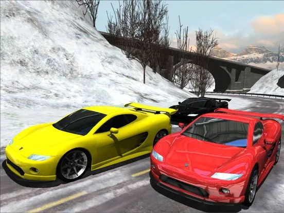 Изображение игры: Sports Cars Racing Winter