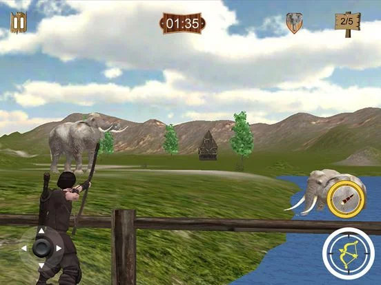 Изображение игры: Archer Animal Hunting Game 3d free