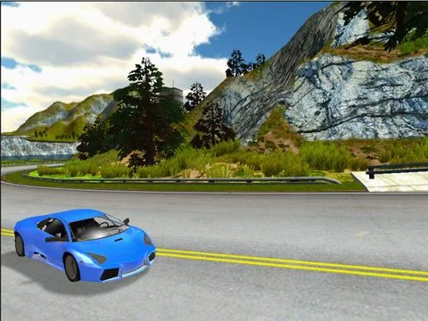 Изображение игры: Car Racing Highland