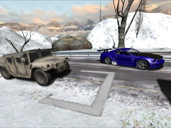 Изображение игры: Snow Car Racing