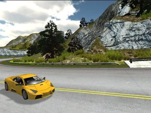 Изображение игры: Car Racing Highland