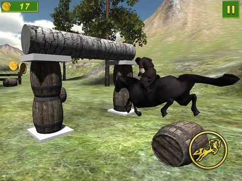 Изображение игры: Forest Horse Jumping 3D Free