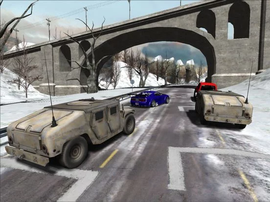 Изображение игры: Snow Car Racing
