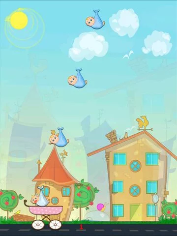 Изображение игры: Catch the Baby: Stork Delivery Care