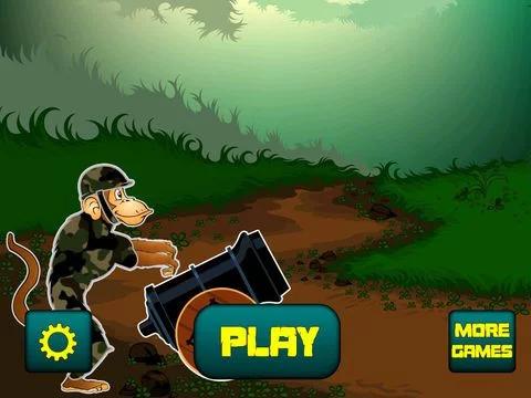 Изображение игры: Monkey Troopers Balloon Blast