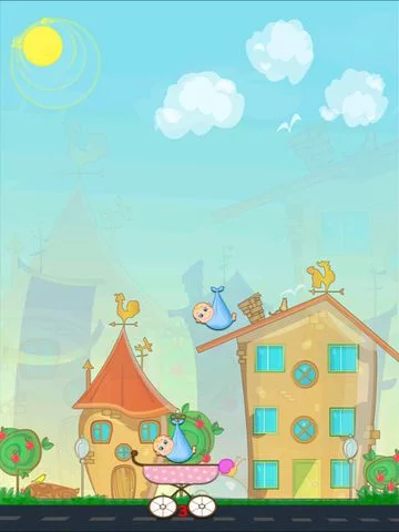 Изображение игры: Catch the Baby: Stork Delivery Care