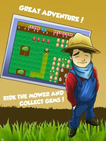 Изображение игры: Lawn Mower Simulator Rush: A Day on the Family Farm