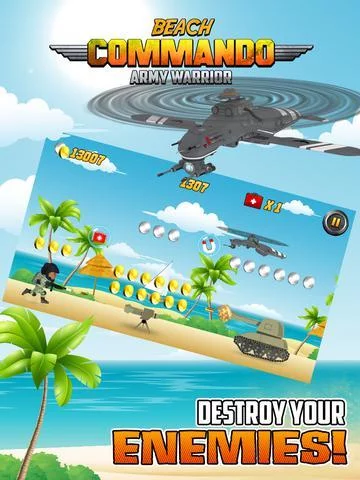 Изображение игры: Beach Commando Warrior Blitz: Army Combat War Battle Forces