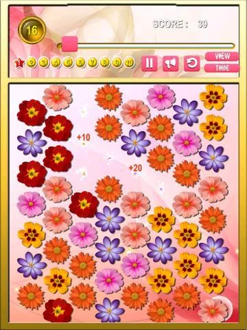 Изображение игры: Flower Garden Bubble Dots: Match Threes Across The Board