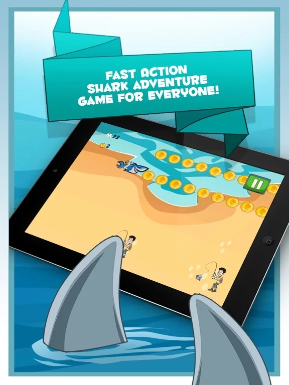 Изображение игры: Jetpack Shark: Mega Adventure World