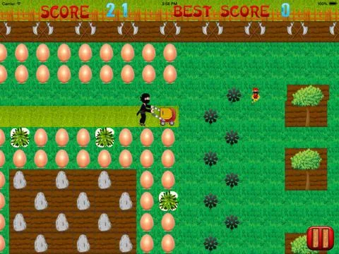 Изображение игры: Ninja Lawn Mowing Madness
