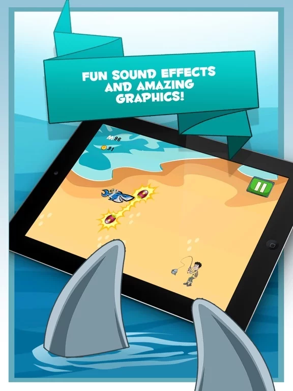 Изображение игры: Jetpack Shark: Mega Adventure World
