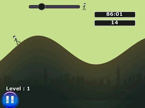 Изображение игры: Stickman Skateboard Hill Ride