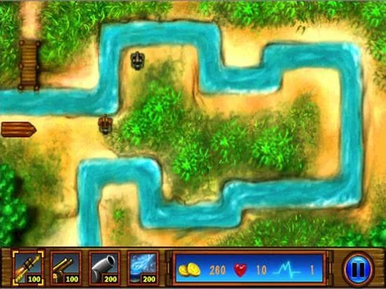 Изображение игры: River Tower Defence - Free tower defense games