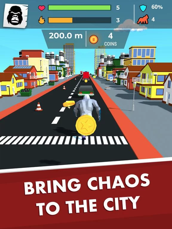 Изображение игры: Kong Rage 3D - City Attack