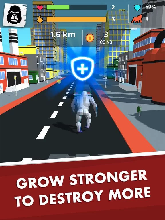 Изображение игры: Kong Rage 3D - City Attack