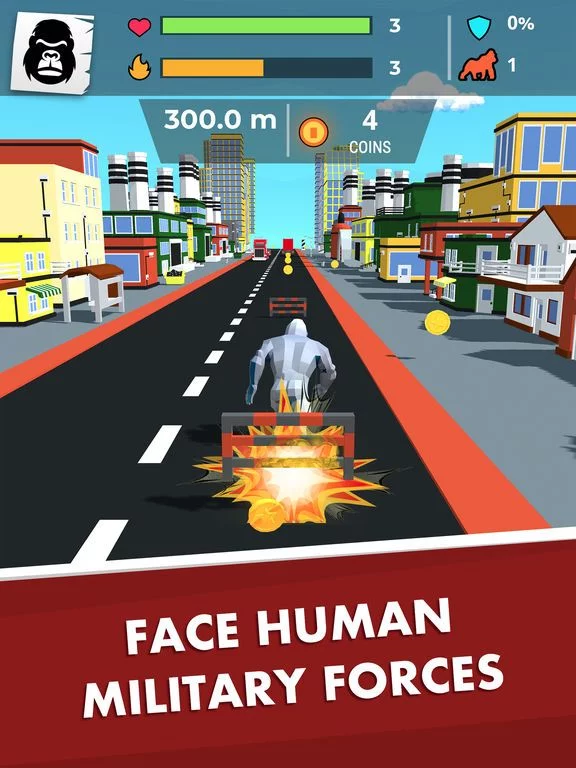 Изображение игры: Kong Rage 3D - City Attack