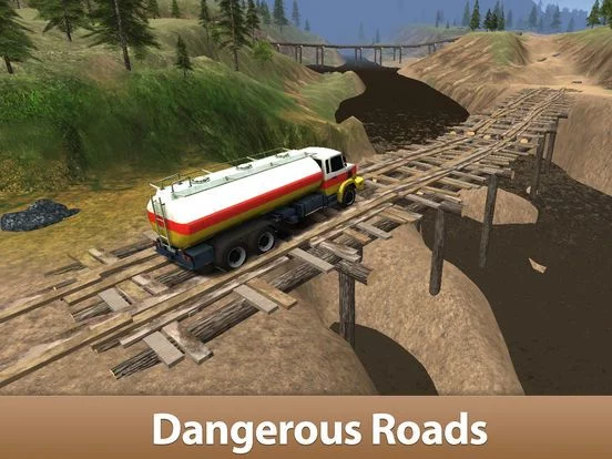 Изображение игры: Oil Truck Simulator 3D - Offroad tank truck driving