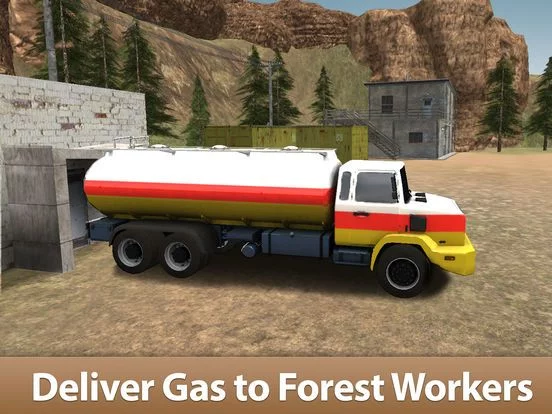 Изображение игры: Oil Truck Simulator 3D - Offroad tank truck driving
