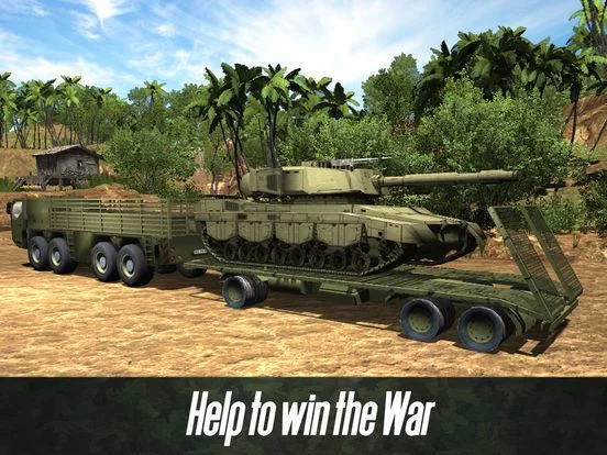 Изображение игры: Army Truck Offroad Simulator 3D - Drive military truck!