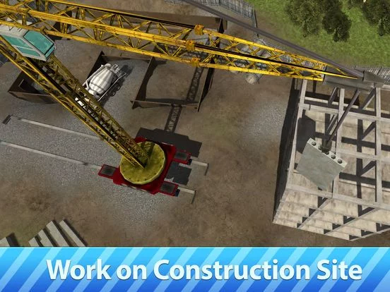 Изображение игры: City Tower Crane 3D Simulator - Real city construction