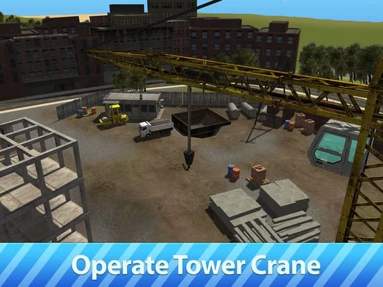 Изображение игры: City Tower Crane 3D Simulator - Real city construction